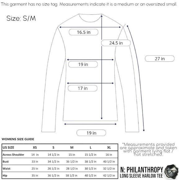 N:PHILANTHROPY LONG SLEEVE HARLOW BFF TEE SHIRT IN BLACK CAT CUT OUT NECK BAND - Picture 10 of 12